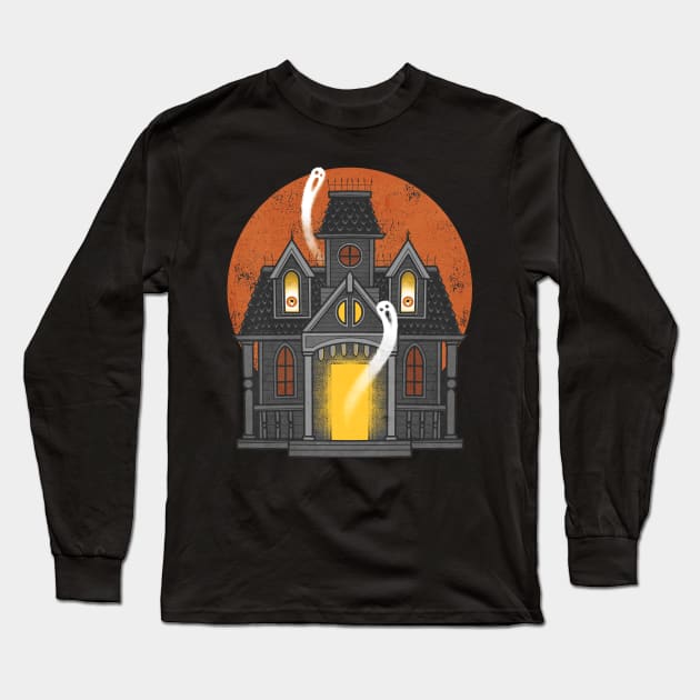 FrightFall2023: MAD HOUSE Long Sleeve T-Shirt by Chad Savage